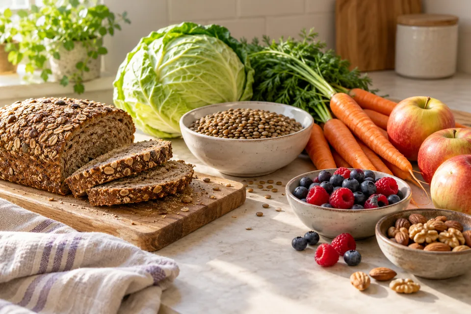 Овощи, бобовые и зерновые продукты для обычной еды